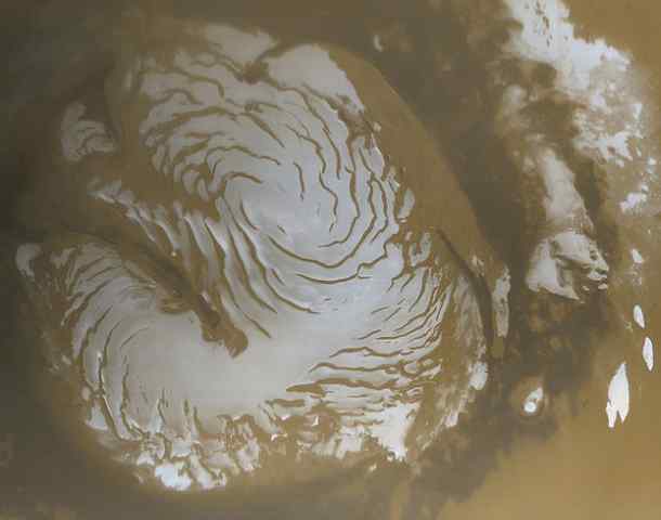 North polar ice cap on Mars