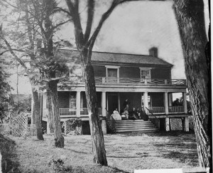 Wilmer McLean's residence in Appomattox, photographed in 1865 (Photo credit: Library of Congress website)