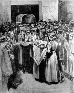 Arrival of the ship of sorrow, published in the Boston Globe May 4, 1912.